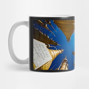 The sky seen from temples in Bagan, Myanmar Mug